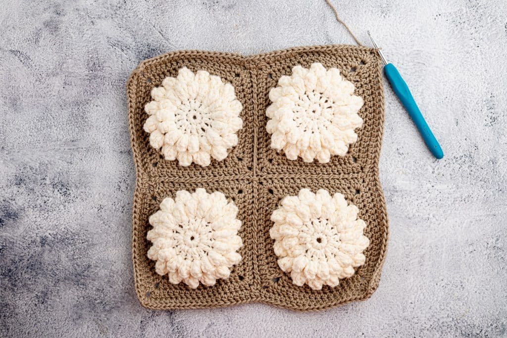 joined granny squares.