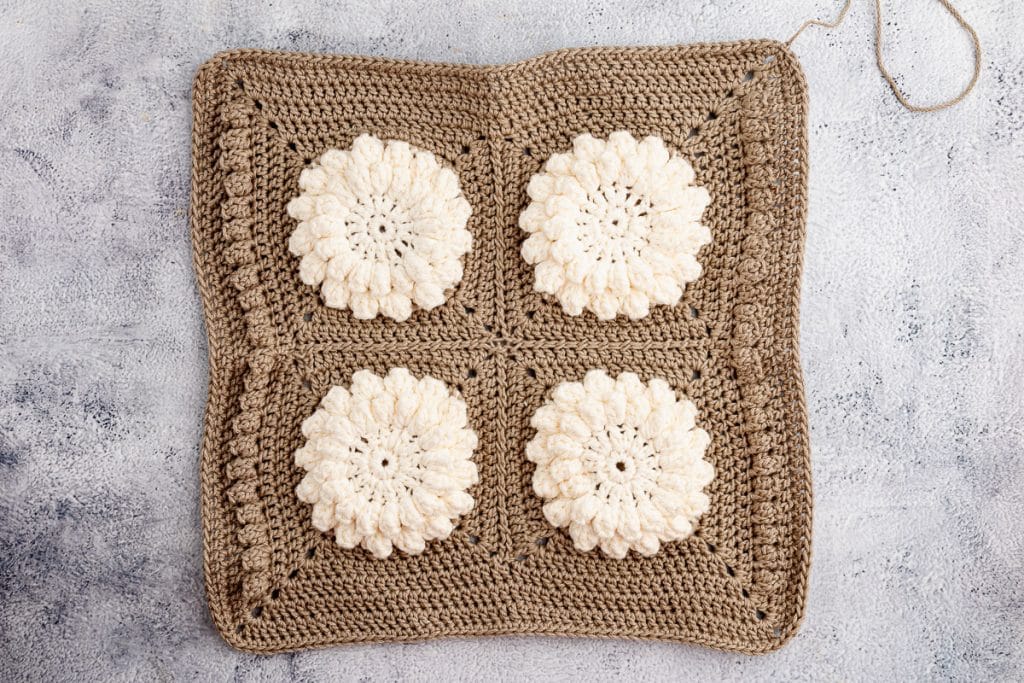 joined granny squares.