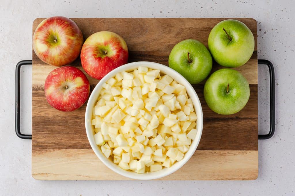 Granny Smith and McIntosh Apples.