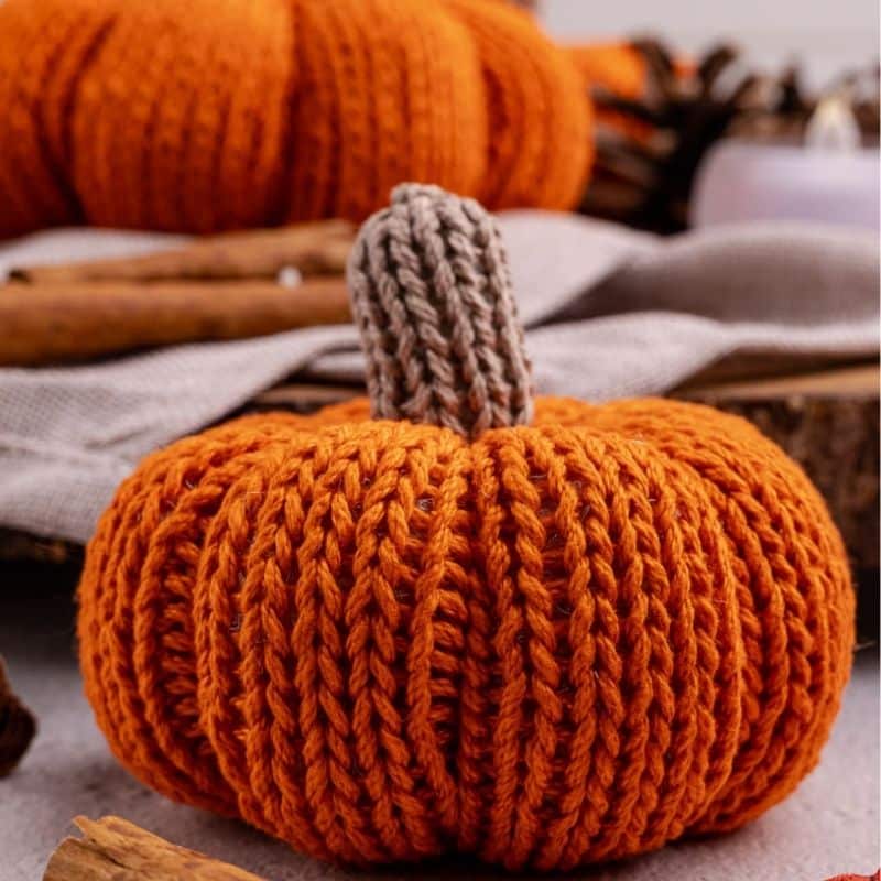 knit pumpkin