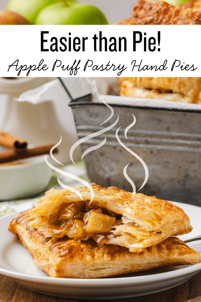 apple puff pastry hand pies.
