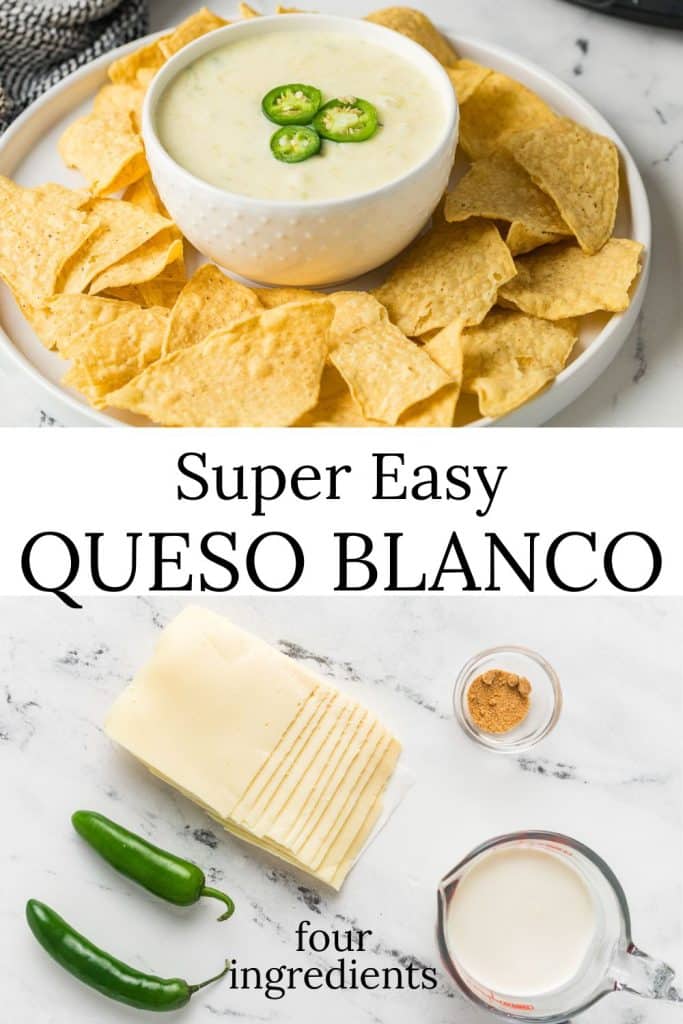 Queso blanco and ingredients.