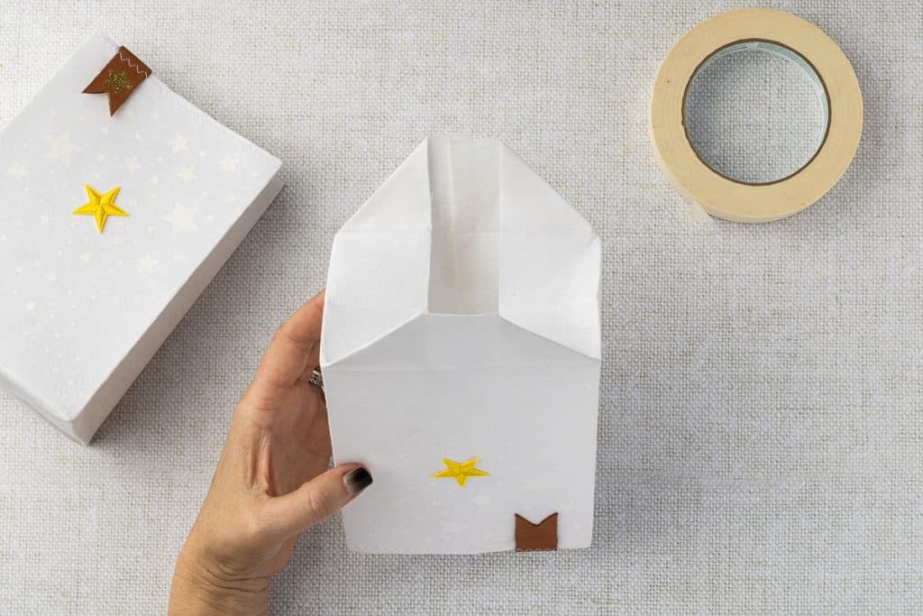 Bottom of bag ready to be finished.