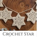 Crocheted Star Garland