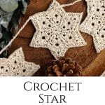 Crocheted Star Garland