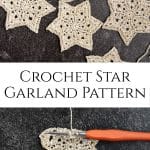 Crocheted Star Garland