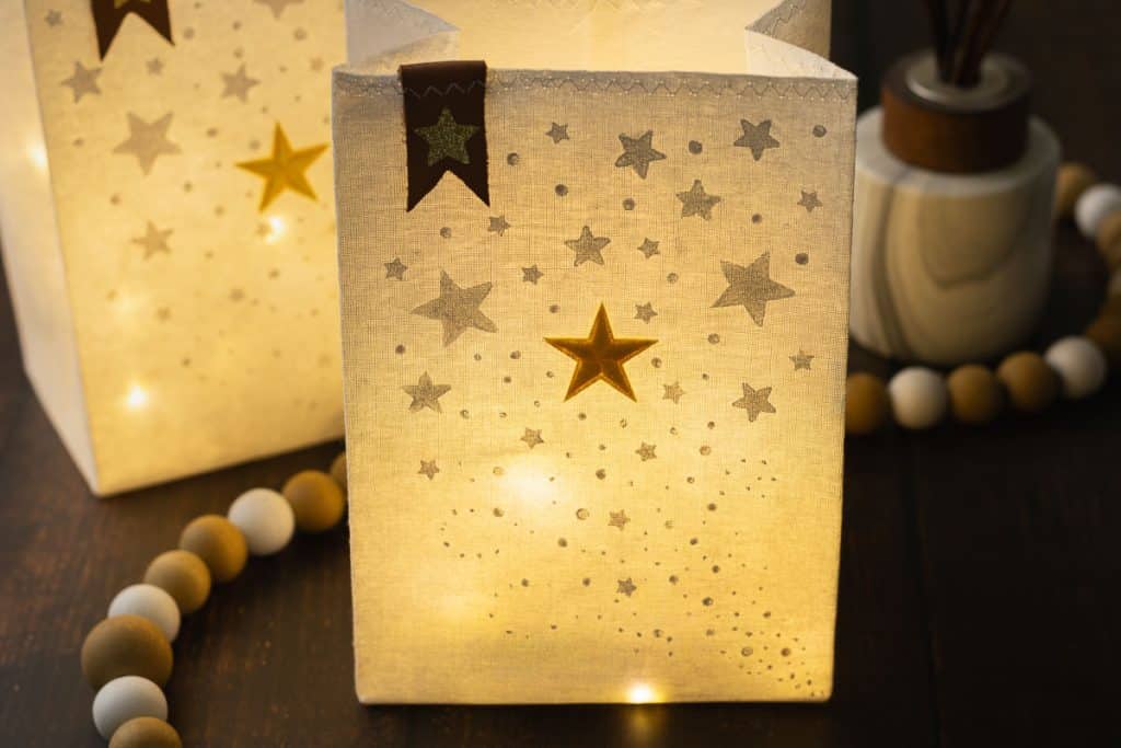 luminaries on a table.