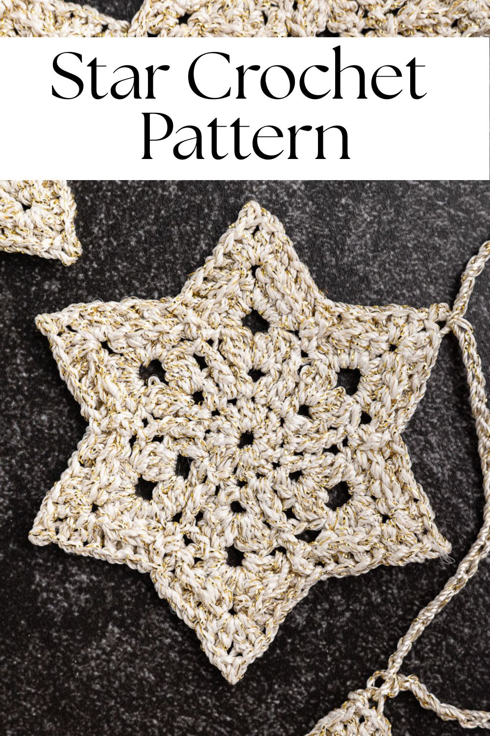 How to Crochet Stars and Make a Star Garland · Nourish and Nestle