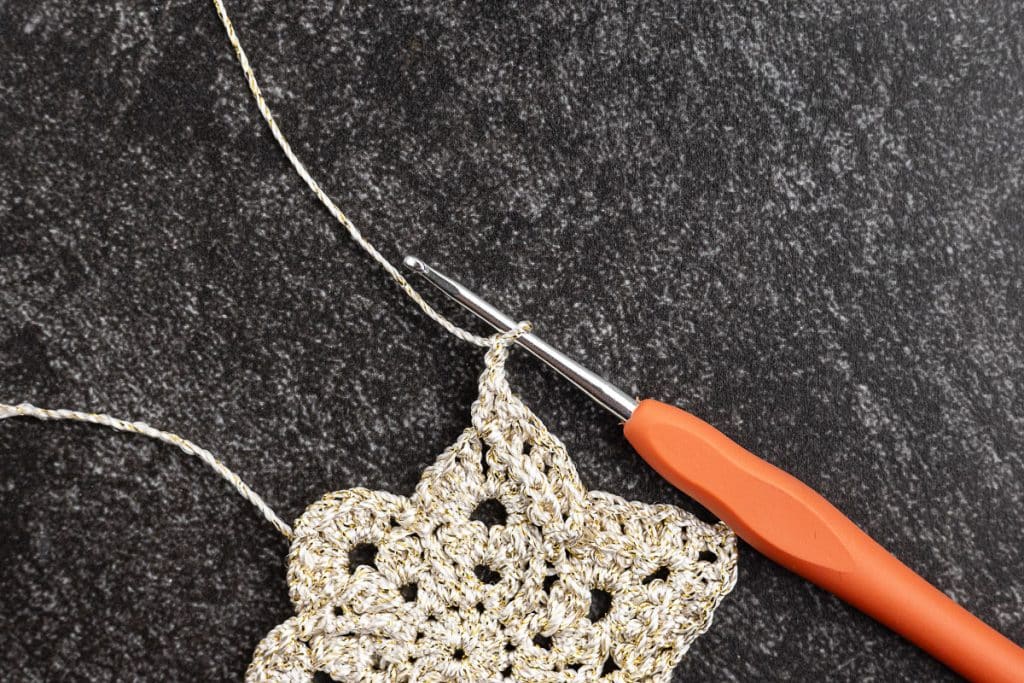 creating the points on the star.