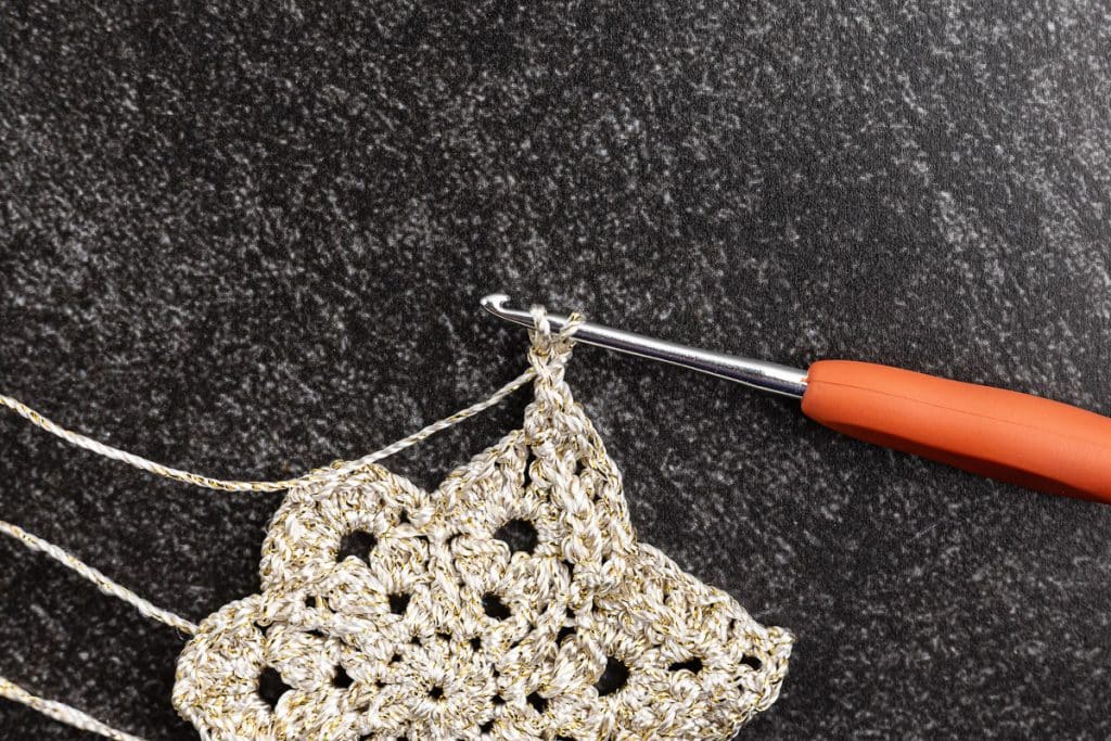 creating the points on the star.