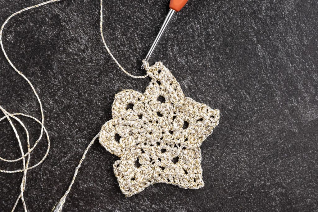 creating the points on the star.