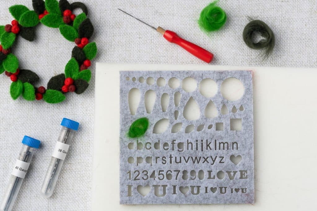 Green roving in mold.