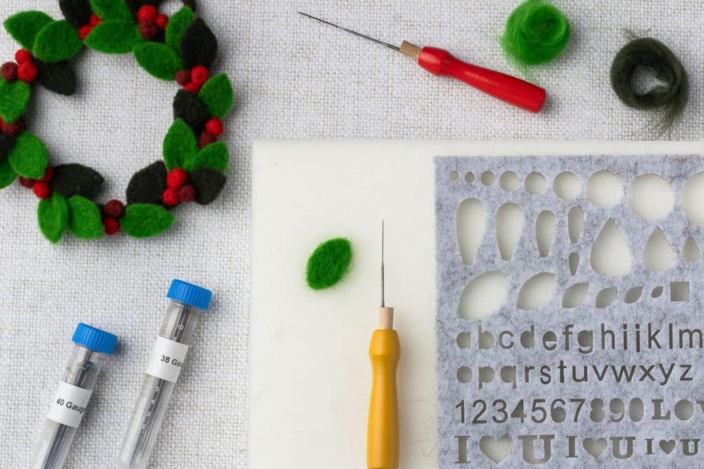 Green roving in mold.