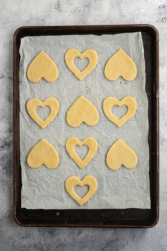 Continue to cut cookie shapes.