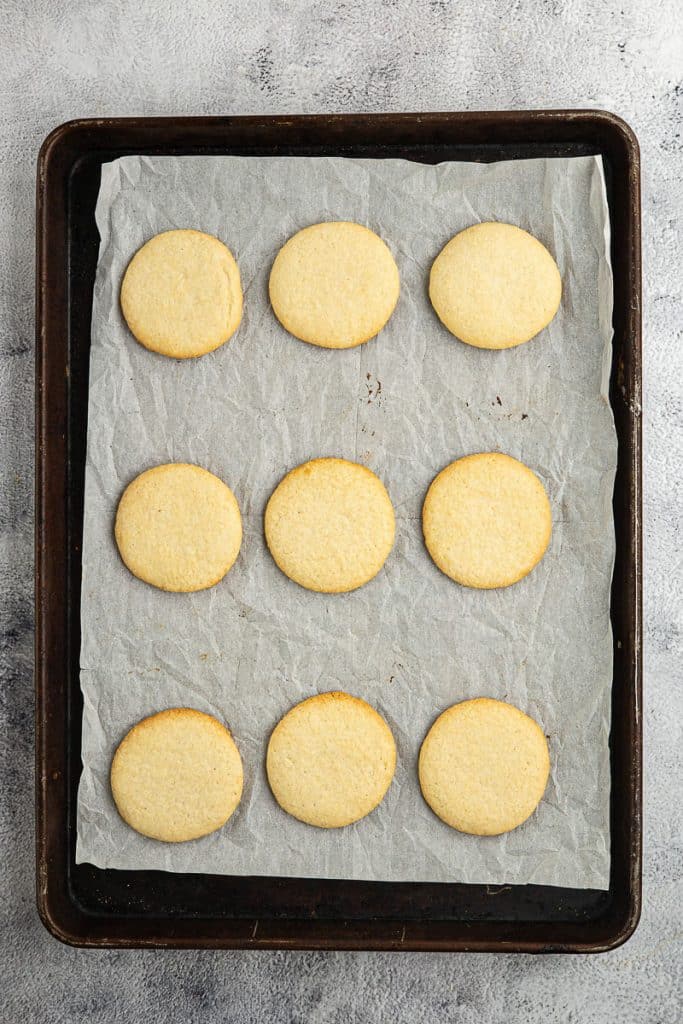 bake sugar cookie dough.
