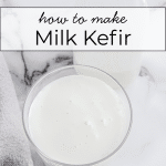 Milk Kefir in a glass.