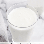 Milk Kefir in a glass.