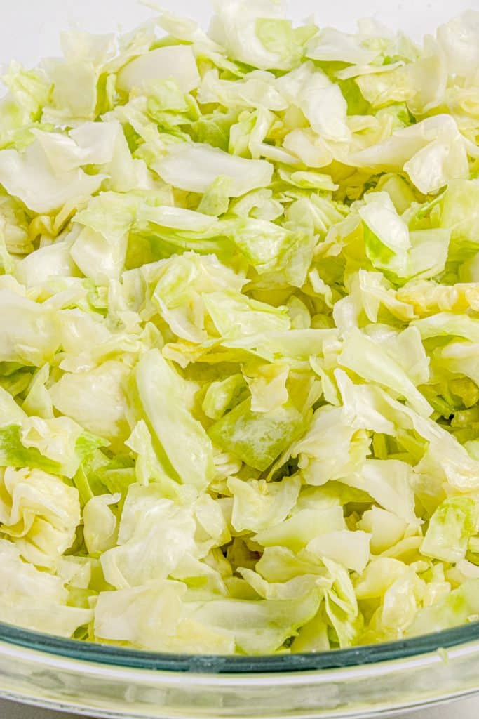 Cabbage after it has been salted.