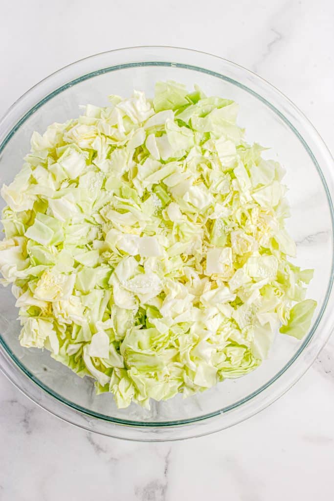 Cabbage with salt.