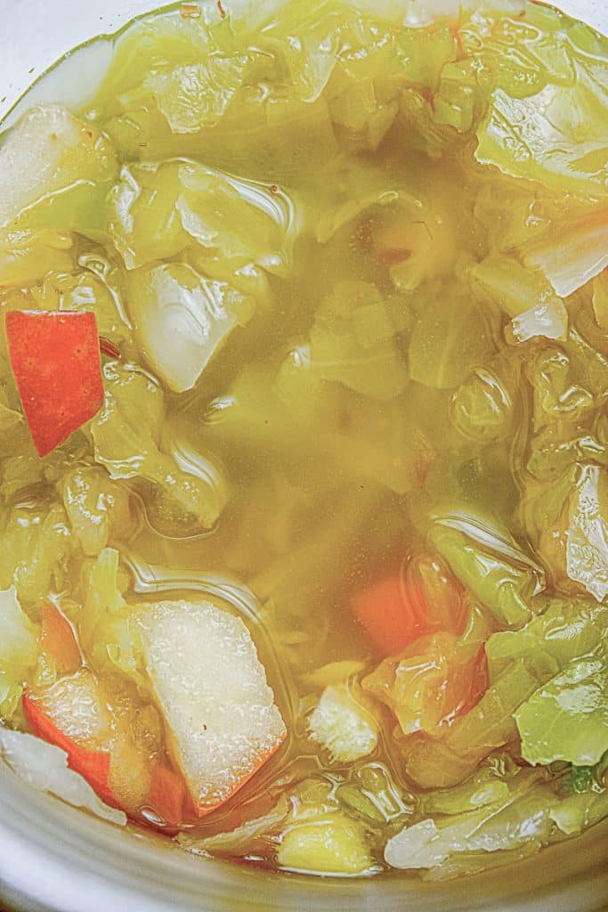 sauerkraut in brine.