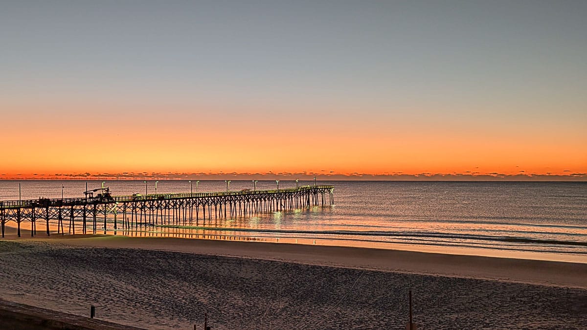 Pier at sunset