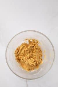 Creamed butter and brown sugar.