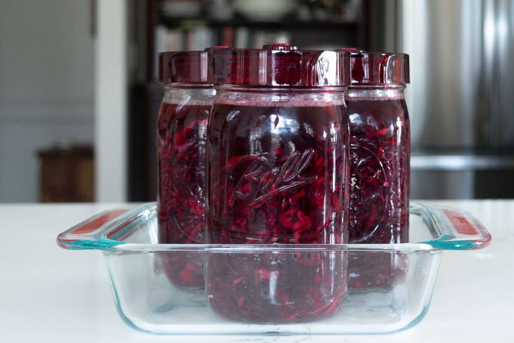 Jars ready for fermentation.