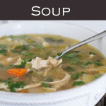 Hearty Chicken Soup in a bowl.