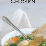 Hearty Chicken Soup in a bowl.