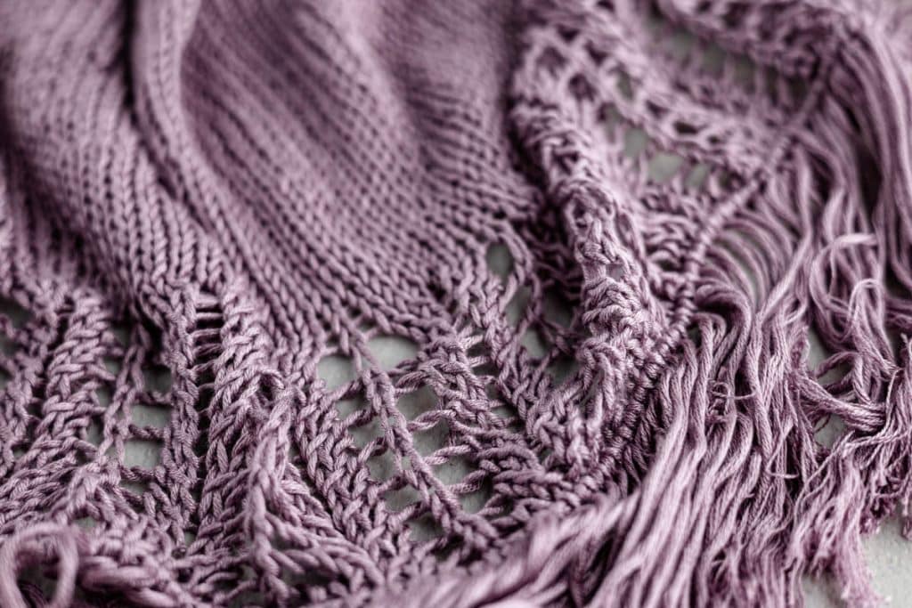 Lace on Shawl.