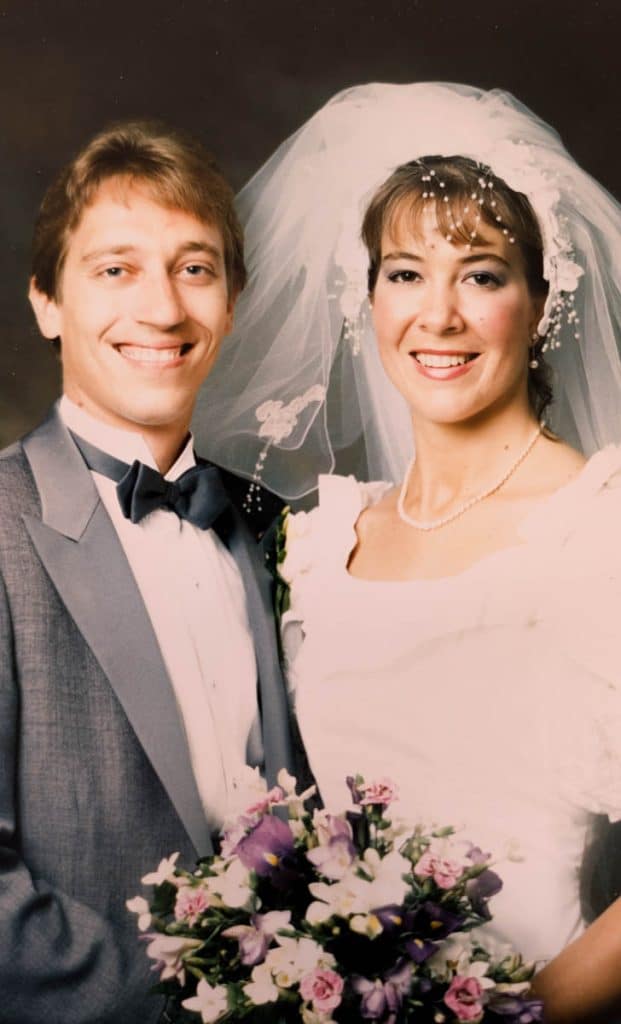 Our wedding day.