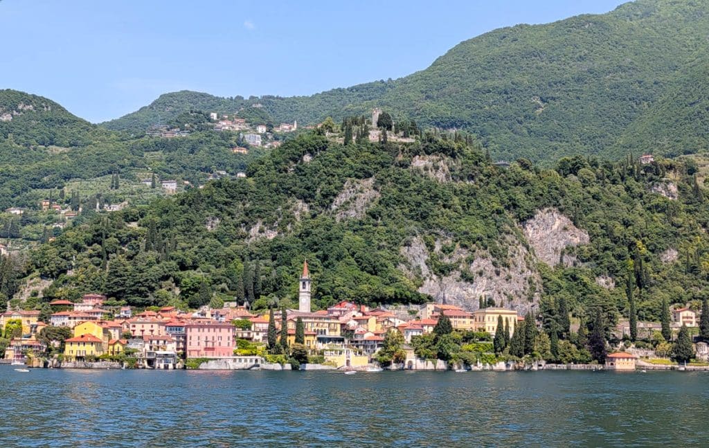 town from the water.