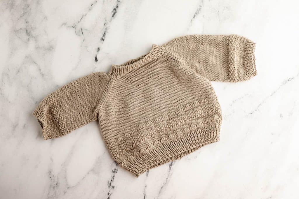 Finished baby sweater.