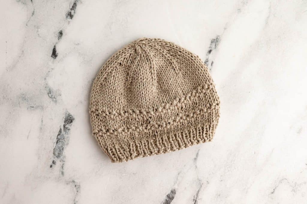 Finished baby hat.
