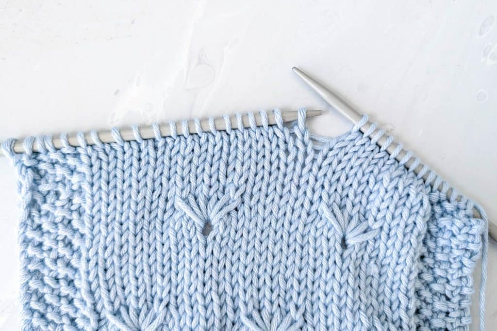 Right before dandelion stitch.