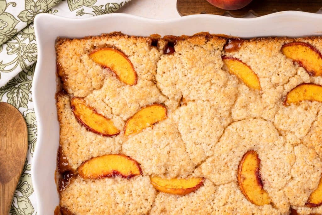 peach cobbler