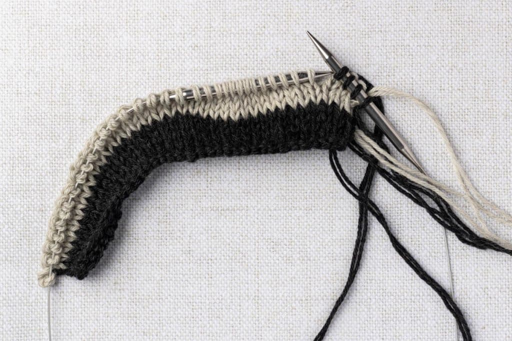 heel pattern color switch.