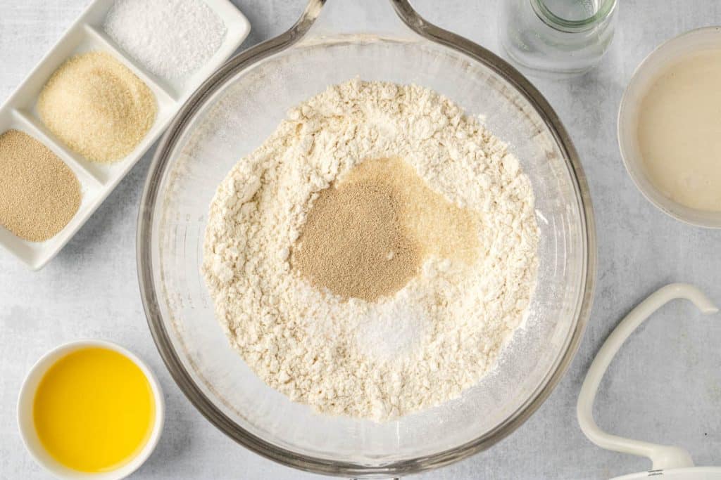 Ingredients in mixing bowl.